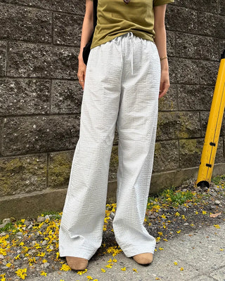 Seersucker striped pants