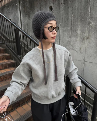 Striped knit hat