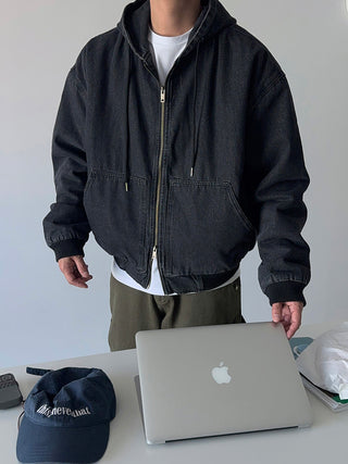 Sonic Puffer Denim Padded Jumper