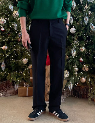 Philo Brushed Straight Slacks (4 colors)