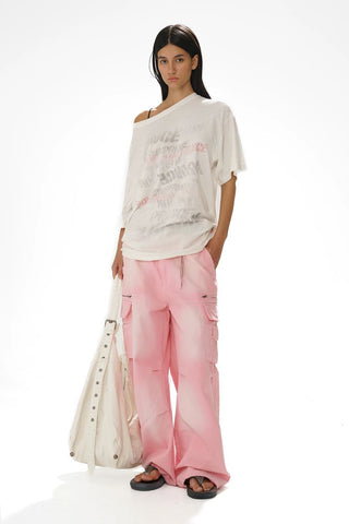 [MASONPRINCE] Cotton-Linen Graffiti Print Tank Top / Tee