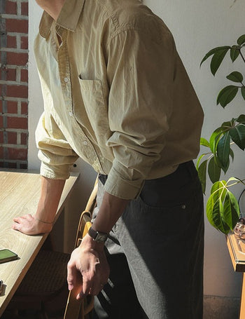 Summer Cotton Basic Shirt (shin fabric)