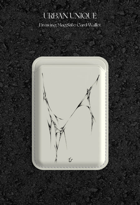 drawing magsafe card wallet (black)