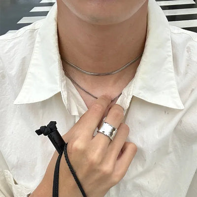 Layered chain necklace