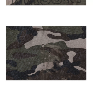 [MASONPRINCE] Distressed Camouflage Hoodie