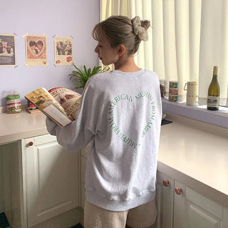 Back lettering sweatshirt