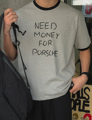 MONEY Lettering Ringer Short Sleeve T-shirt (2 colors)