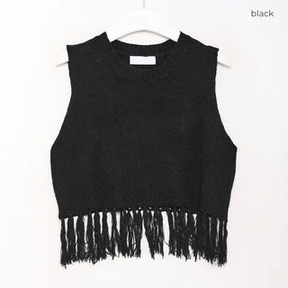 Fringe Sleeveless Knit