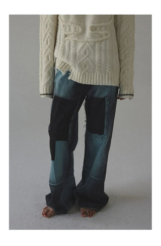 CONP Low-Rise Bootcut Jeans (Blue)