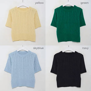 Cable sweater