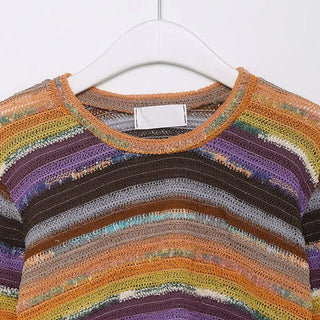Rainbow Cropped Knitwear