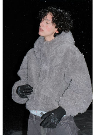 MASONPRINCE Fleece Short Hooded Jacket
