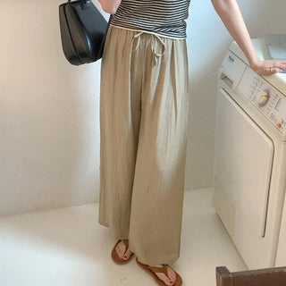 Wide banded pants