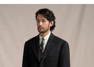 [CULTUM] 1930s Wool Twill Peak Lapel Suit