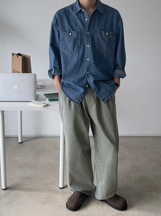 Dijon Pocket Denim Overshirt