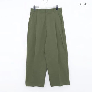 Pintuck Wide Chino Pants