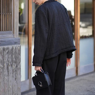 Black tweed jacket
