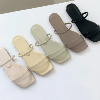 0304 Basic Strap Cushion Sandals (5 colors)