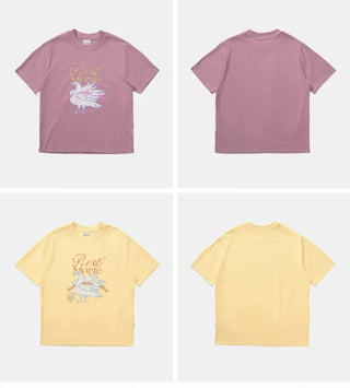 [Monterest] Washed Peace Dove Print T-Shirt