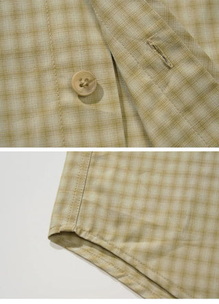 [Monterest] Relaxed Fit Check Pocket Shirt