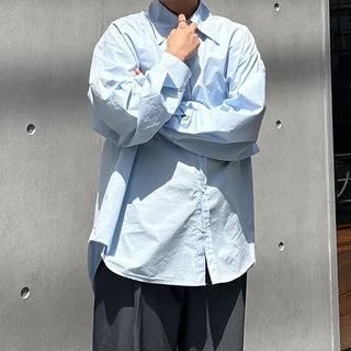 Oversized balloon sleeve shirt