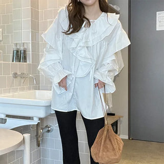 Frilled blouse