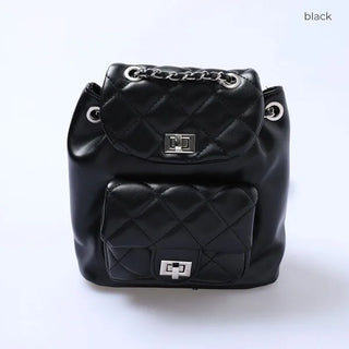 Quilted Chain Mini Backpack
