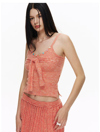 [NECY] Sunset Flower Garden Knit Set