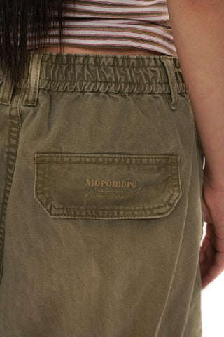 [Moromoro2] Gradient Washed Wide Leg Cargo  Pants