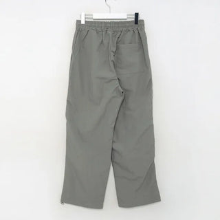 Two-pleat detail string pants