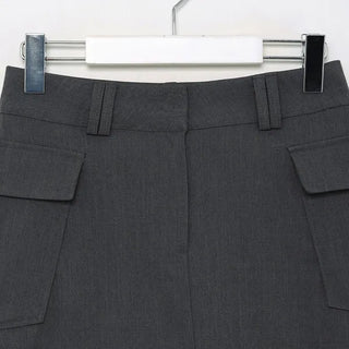 Side pocket mini skirt
