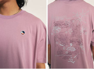 [Monterest] Quick-Dry Reflective Print T-Shirt
