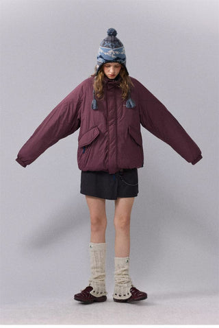 [Monterest] Water-Resistant Stand Collar Padded Jacket