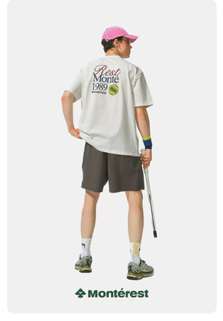 [Monterest] Tennis Print Cotton T-Shirt