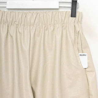Faux leather shorts