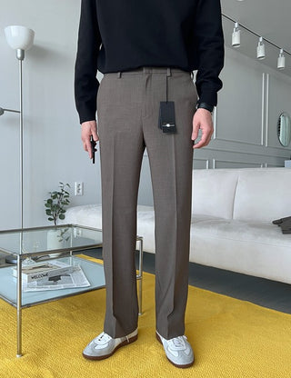 Karman Semi-Wide Hidden Banding Slacks (7 colors)