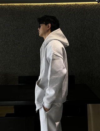 USA Cotton Double-Layered Zip-Up Hoodie (High Q)