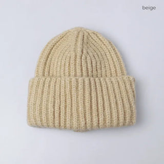 Rib knit beanie