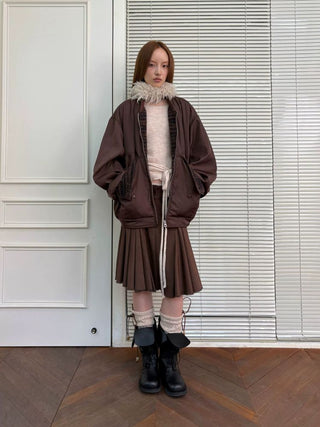 [NeverSeez] Mohair Blend Knit Set