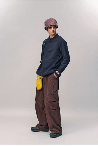 [Monterest] Honeycomb Fleece Half-Zip Pullover