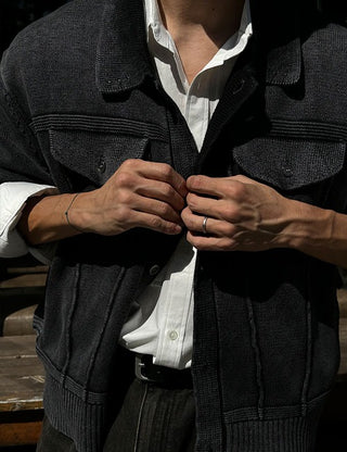 MEE Pigment Two-Pocket Cardigan (3 colors)
