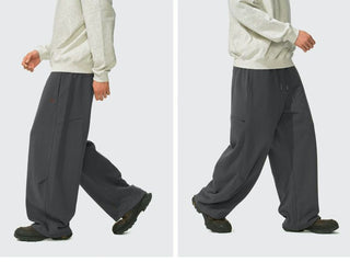 [Monterest] Logo Embroidered Wide Leg Sweatpants
