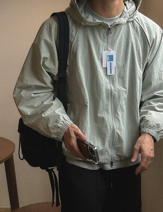 Star Piping Wind Hooded Jacket (3 colors)