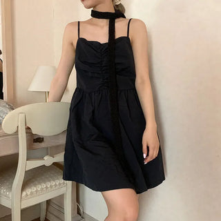 Shirred mini dress