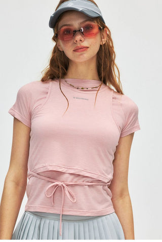 [Monterest] Slim Fit Tank & Tie-Front Tee Set