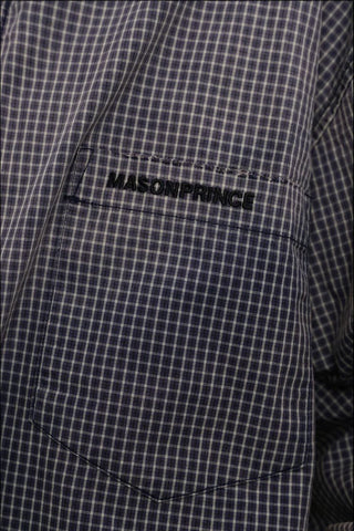 [MASONPRINCE] Cotton Check Shirt Jacket with Zipper