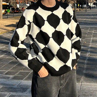 Circle Argyle Knit