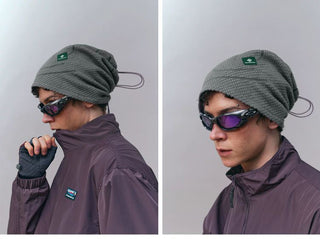 [Monterest] Fleece Beanie with Dual Track Drawstring