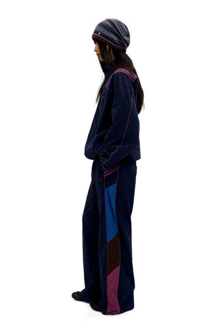 [Moromoro2] Lace Bar Blocked Sport  Jacket/Pants