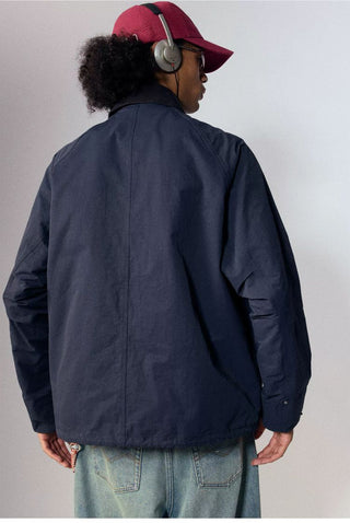 [Monterest] Corduroy Collar Multi-Pocket Field Jacket